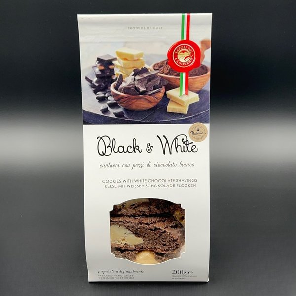 Cantucci Black & White | italienisches Gebäck aus Kakao mit weißer Schokolade