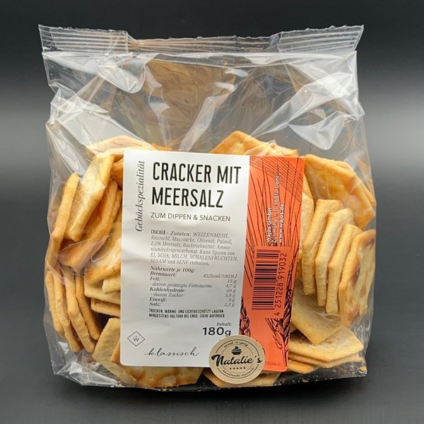 Cracker mit Meersalz