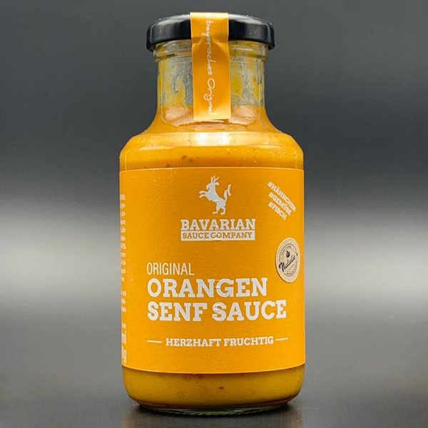 Original Orangen Senf Sauce | herzhaft fruchtig | Bavarian Sauce Company